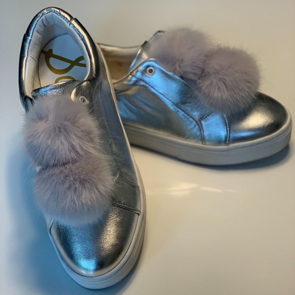 Sam Edelman puff ball sneakers